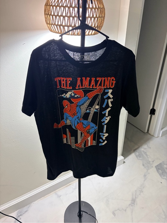 Spiderman Tops - Black 'The Amazing' Spider-Man Graphic Tee